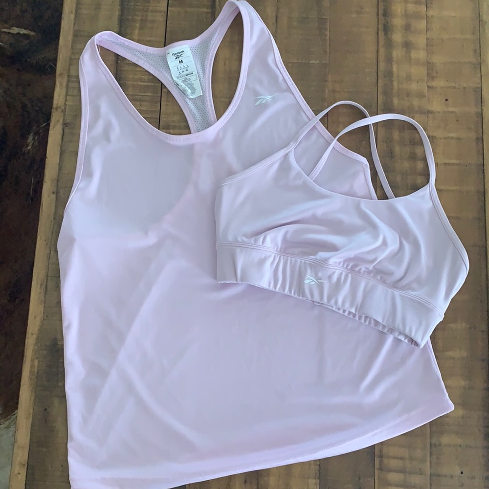 Matching Reebok Sports Bra and Tank Top